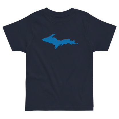 Michigan Upper Peninsula T-Shirt (w/ Azure UP Outline) | Toddler Short Sleeve