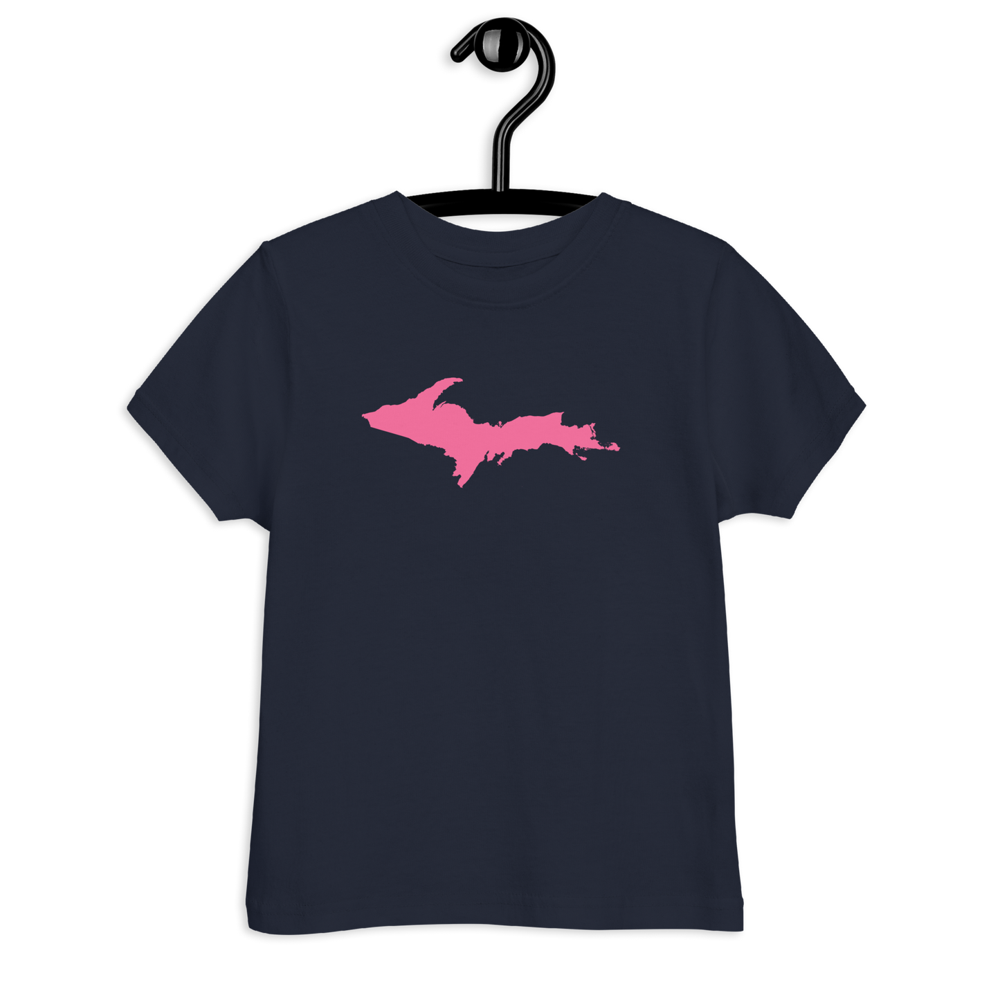 Michigan Upper Peninsula T-Shirt (w/ Pink UP Outline) | Toddler Short Sleeve