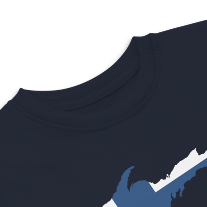 Michigan Upper Peninsula T-Shirt (w/ UP Finland Flag Outline) | Toddler Short Sleeve