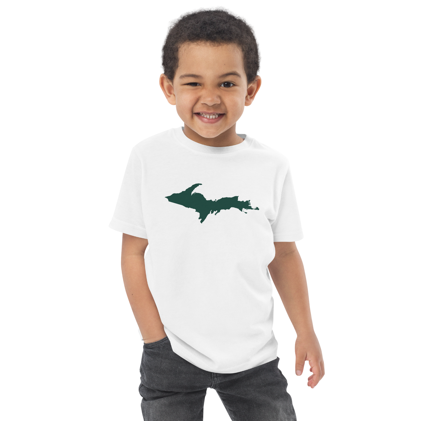 Michigan Upper Peninsula (w/ Green UP Outline) | Toddler Short Sleeve