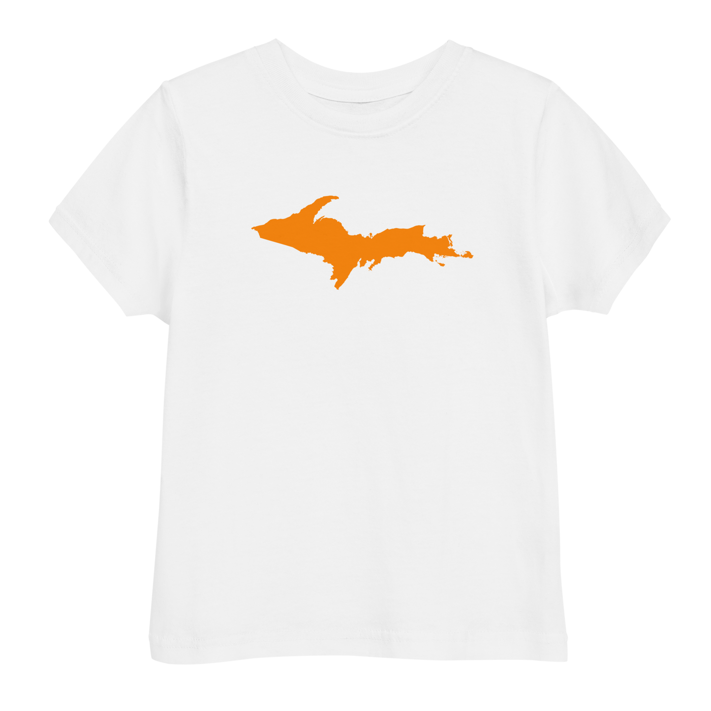 Michigan Upper Peninsula T-Shirt (w/ Orange UP Outline) | Toddler Short Sleeve