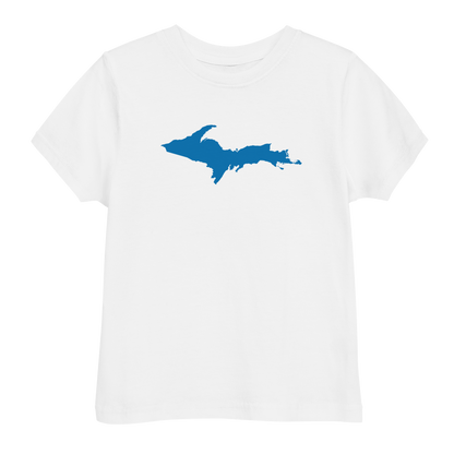 Michigan Upper Peninsula T-Shirt (w/ Azure UP Outline) | Toddler Short Sleeve