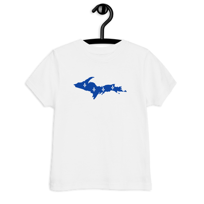 Michigan Upper Peninsula T-Shirt (w/ UP Quebec Flag Outline) | Toddler Short Sleeve