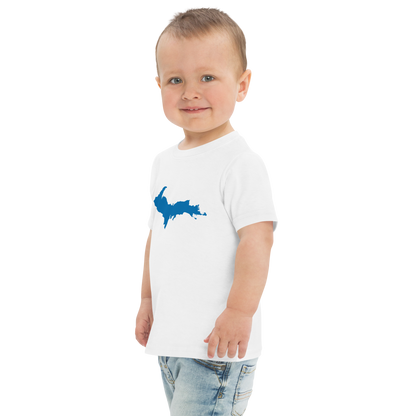 Michigan Upper Peninsula T-Shirt (w/ Azure UP Outline) | Toddler Short Sleeve