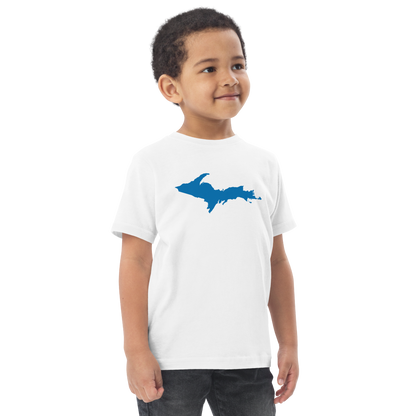 Michigan Upper Peninsula T-Shirt (w/ Azure UP Outline) | Toddler Short Sleeve