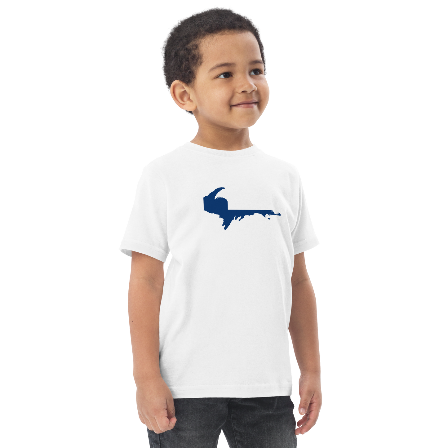 Michigan Upper Peninsula T-Shirt (w/ UP Finland Flag Outline) | Toddler Short Sleeve