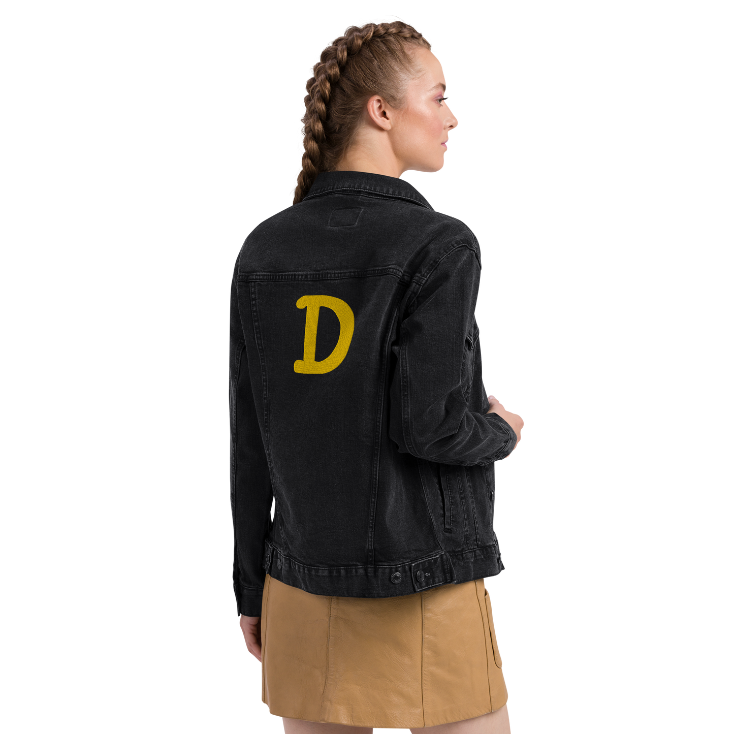 Detroit 'Old French D' Denim Jacket | Gold Embroidery