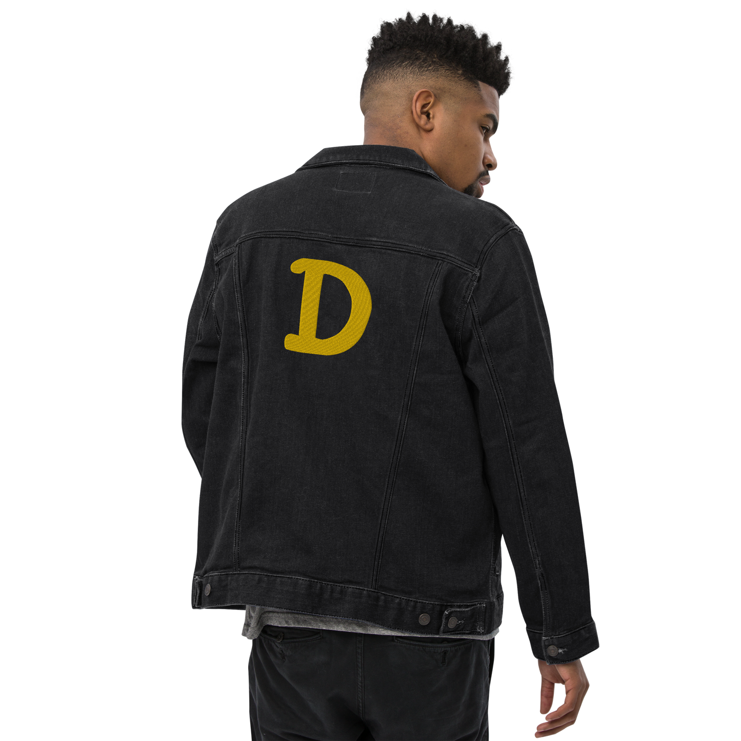 Detroit 'Old French D' Denim Jacket | Gold Embroidery