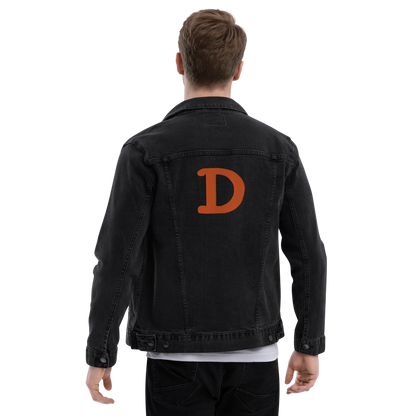 Detroit 'Old French D' Denim Jacket | Orange Embroidery