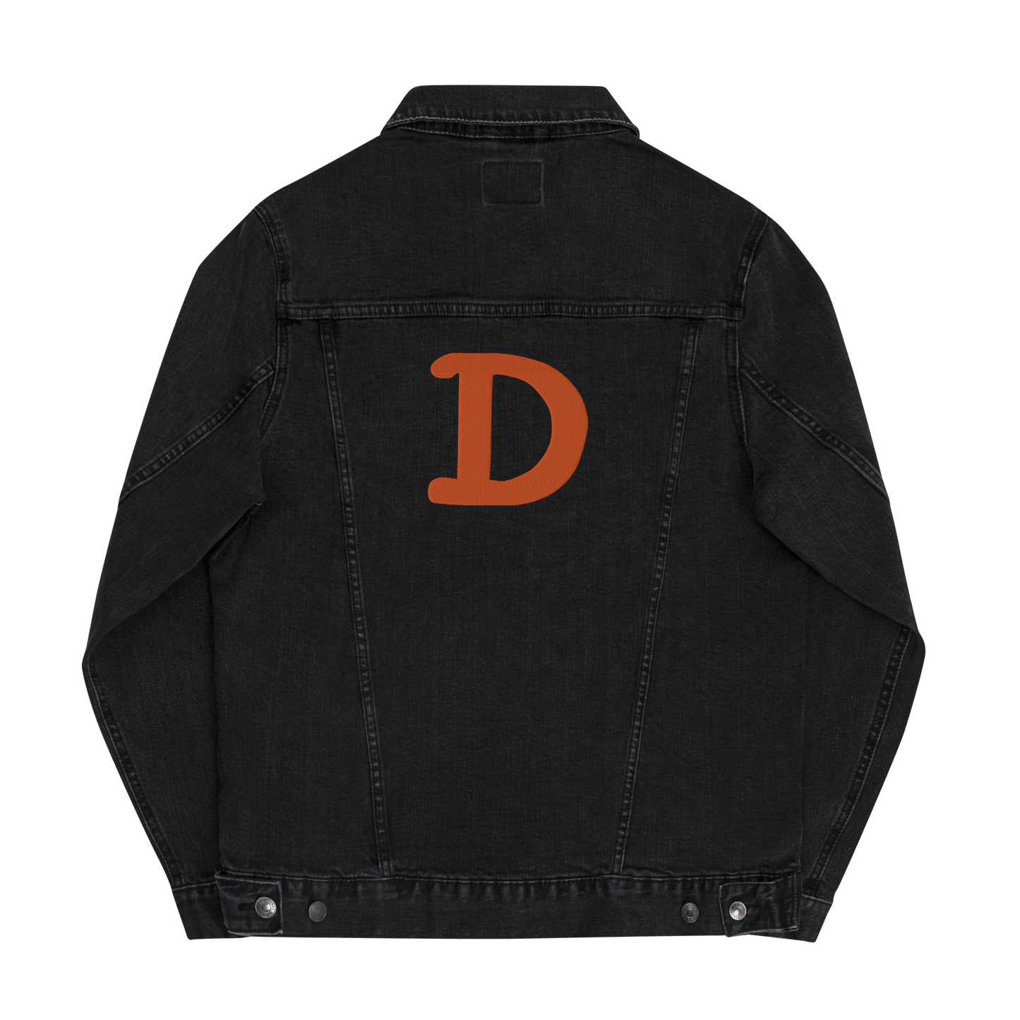 Detroit 'Old French D' Denim Jacket | Orange Embroidery