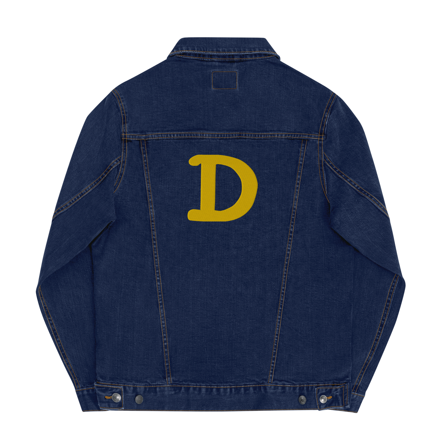 Detroit 'Old French D' Denim Jacket | Gold Embroidery