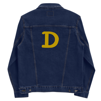 Detroit 'Old French D' Denim Jacket | Gold Embroidery