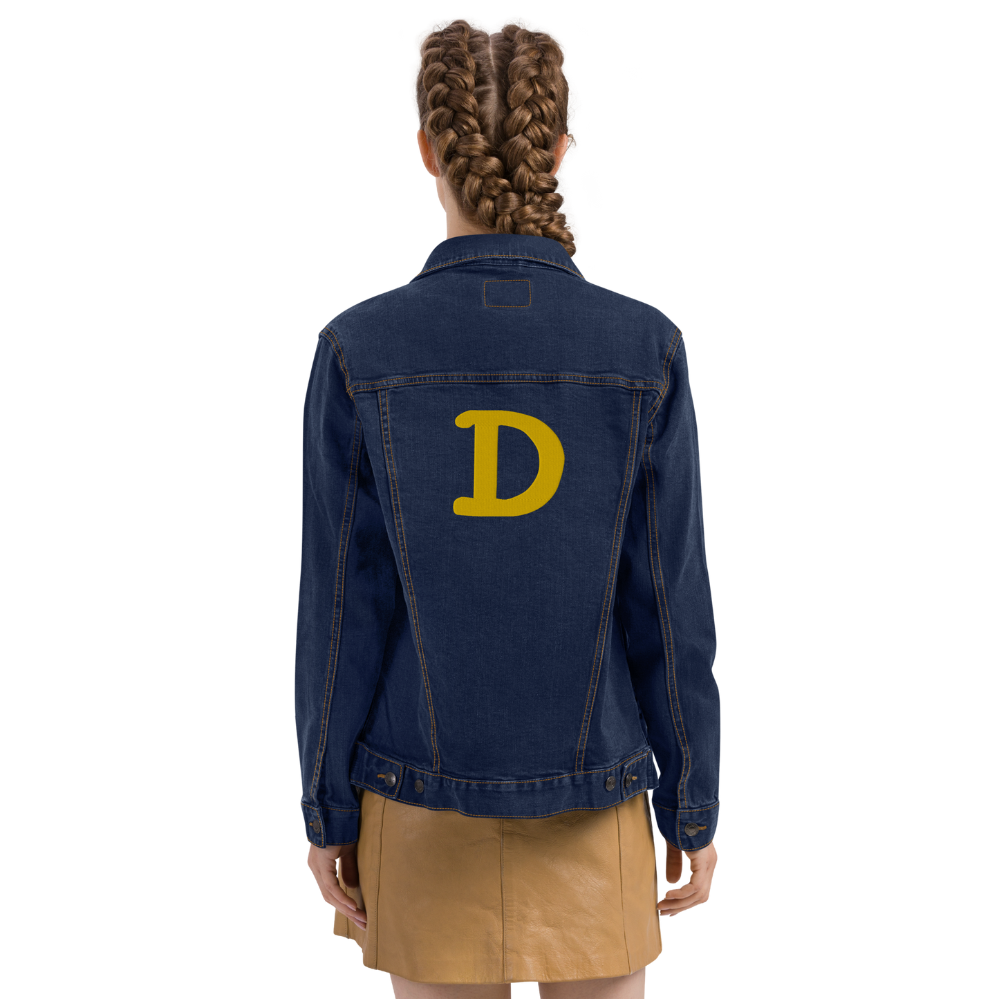 Detroit 'Old French D' Denim Jacket | Gold Embroidery