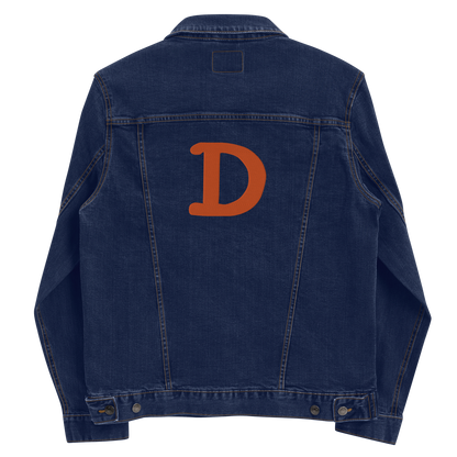 Detroit 'Old French D' Denim Jacket | Orange Embroidery