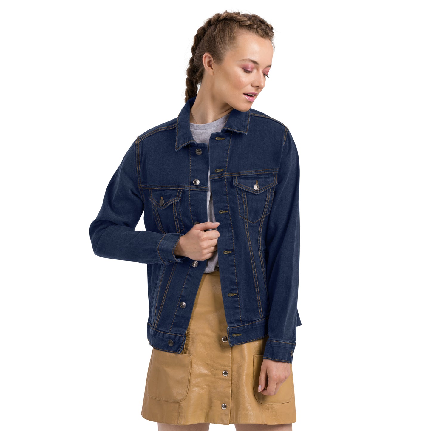 Michigan 'Equality' Denim Jacket (LGBTQ Pride Colors) | Unisex Embroidered