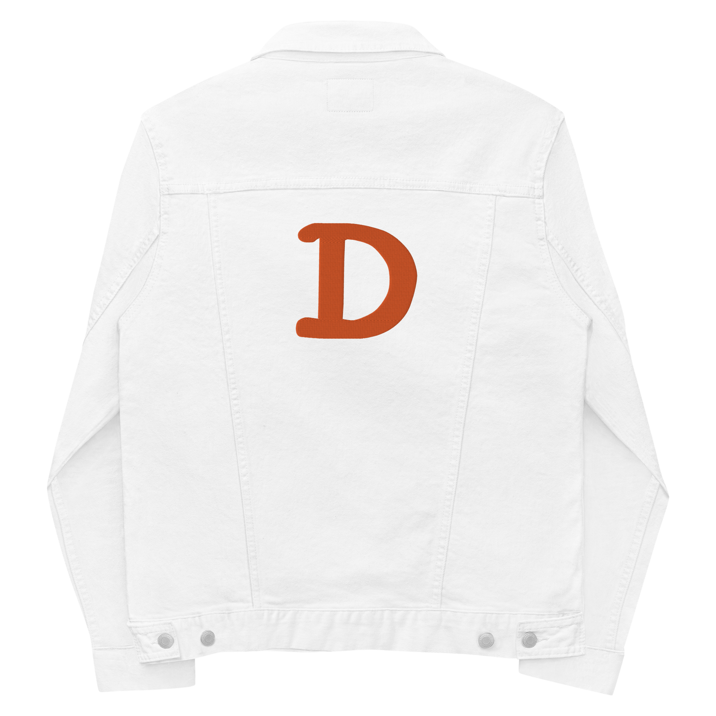 Detroit 'Old French D' Denim Jacket | Orange Embroidery