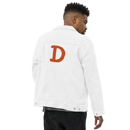 Detroit 'Old French D' Denim Jacket | Orange Embroidery