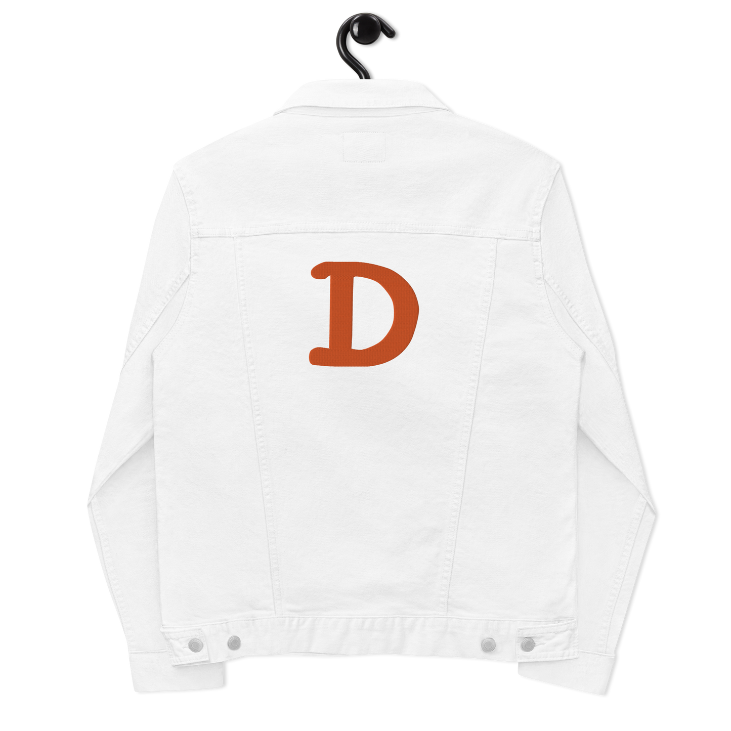 Detroit 'Old French D' Denim Jacket | Orange Embroidery