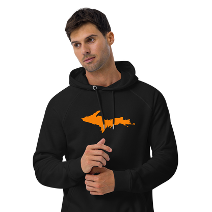 Michigan Upper Peninsula Hoodie (w/ Orange UP Outline) | Unisex Organic