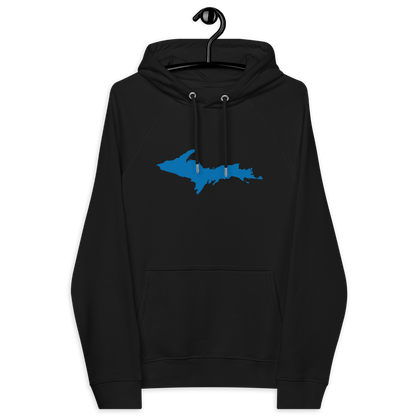 Michigan Upper Peninsula Hoodie (w/ Azure UP Outline) | Unisex Organic