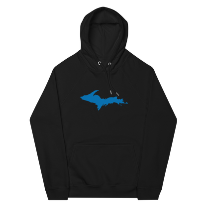 Michigan Upper Peninsula Hoodie (w/ Azure UP Outline) | Unisex Organic