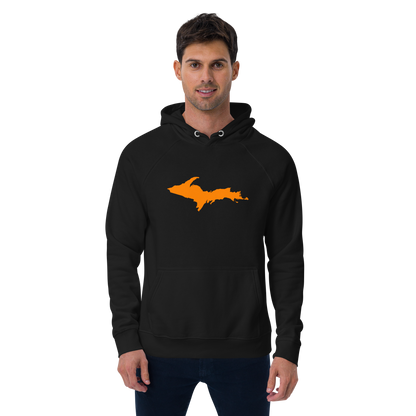 Michigan Upper Peninsula Hoodie (w/ Orange UP Outline) | Unisex Organic