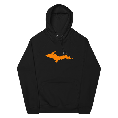 Michigan Upper Peninsula Hoodie (w/ Orange UP Outline) | Unisex Organic