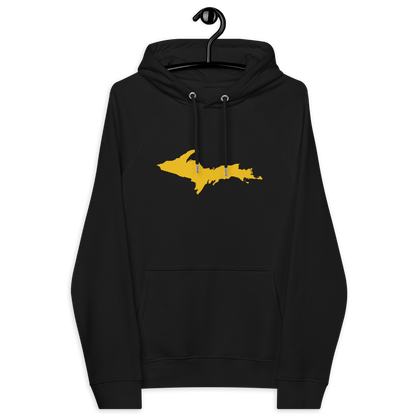 Michigan Upper Peninsula Hoodie (w/ Gold UP Outline) | Unisex Organic