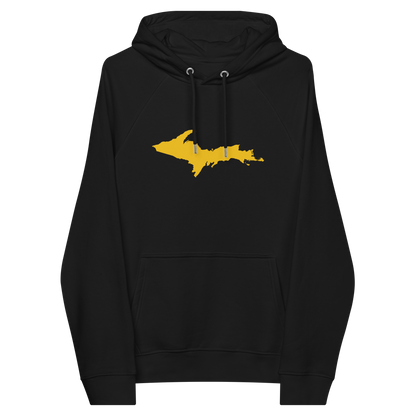 Michigan Upper Peninsula Hoodie (w/ Gold UP Outline) | Unisex Organic