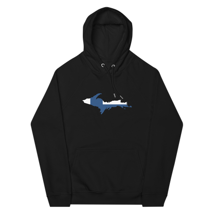 Michigan Upper Peninsula Hoodie (w/ UP Finland Flag Outline) | Unisex Organic