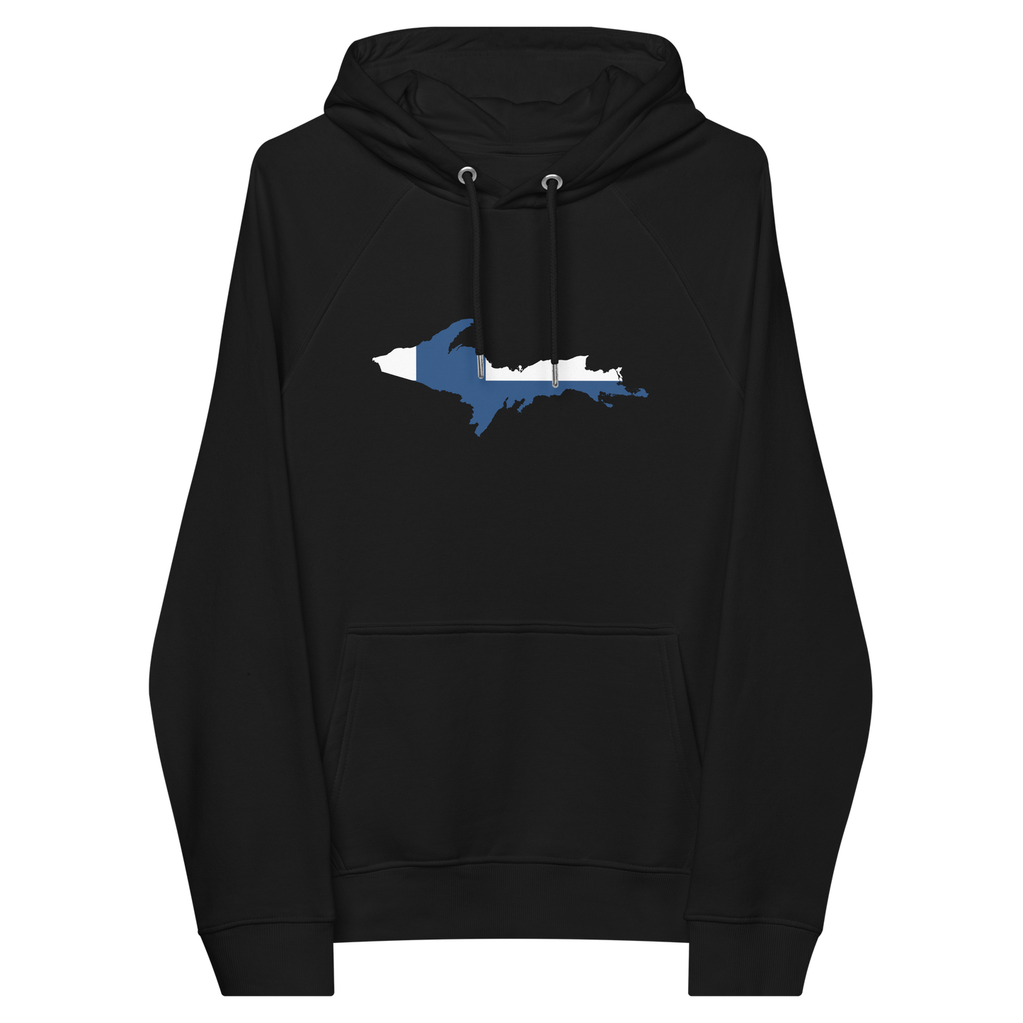 Michigan Upper Peninsula Hoodie (w/ UP Finland Flag Outline) | Unisex Organic