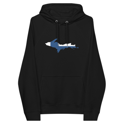 Michigan Upper Peninsula Hoodie (w/ UP Finland Flag Outline) | Unisex Organic