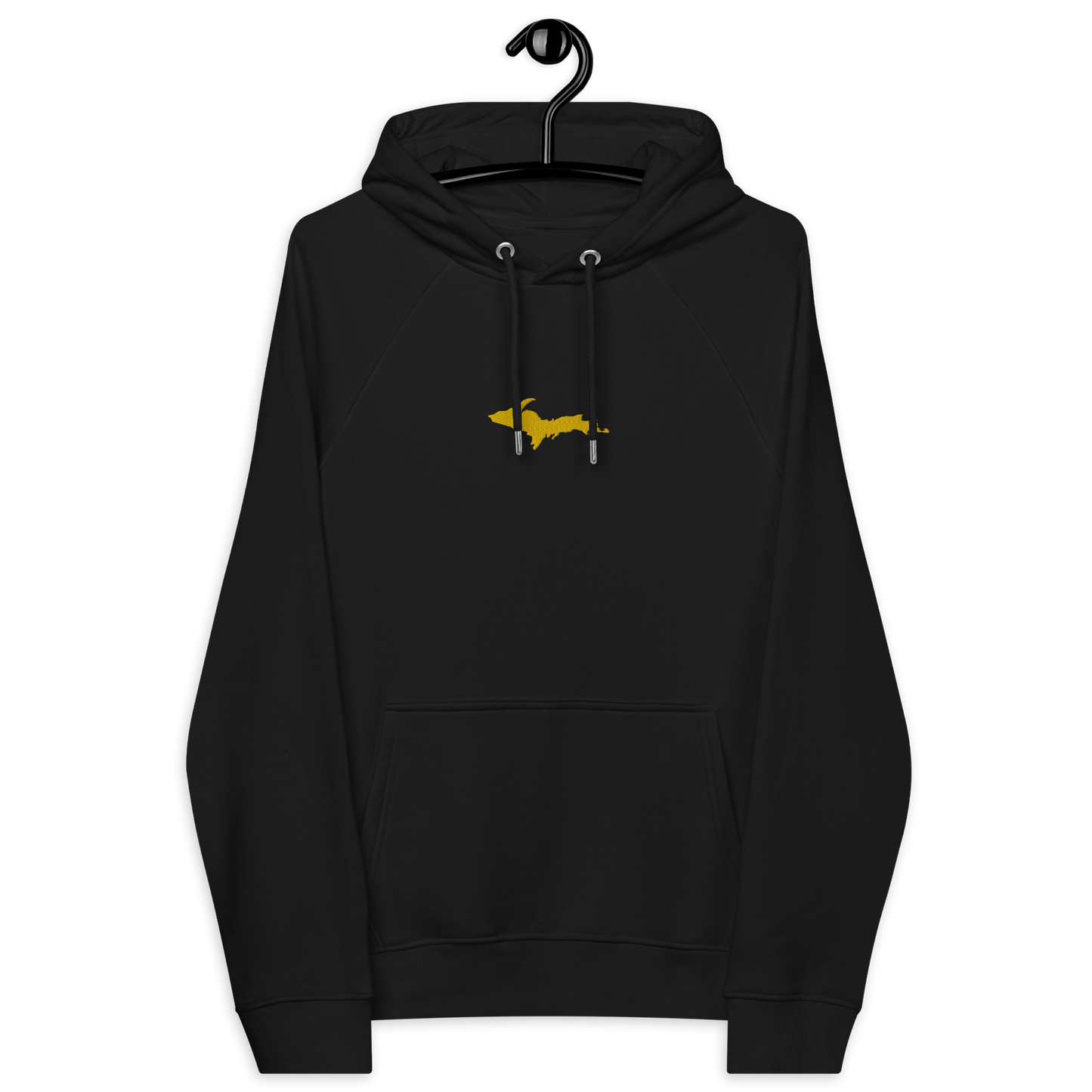 Michigan Upper Peninsula Hoodie (w/ Embroidered Gold UP Outline) | Unisex Organic