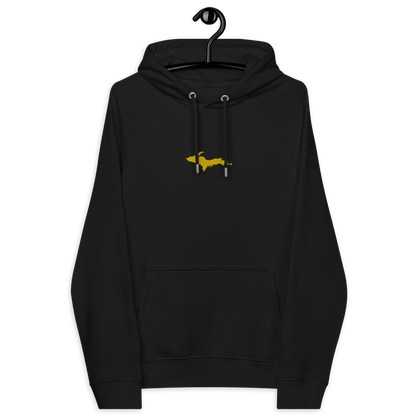 Michigan Upper Peninsula Hoodie (w/ Embroidered Gold UP Outline) | Unisex Organic