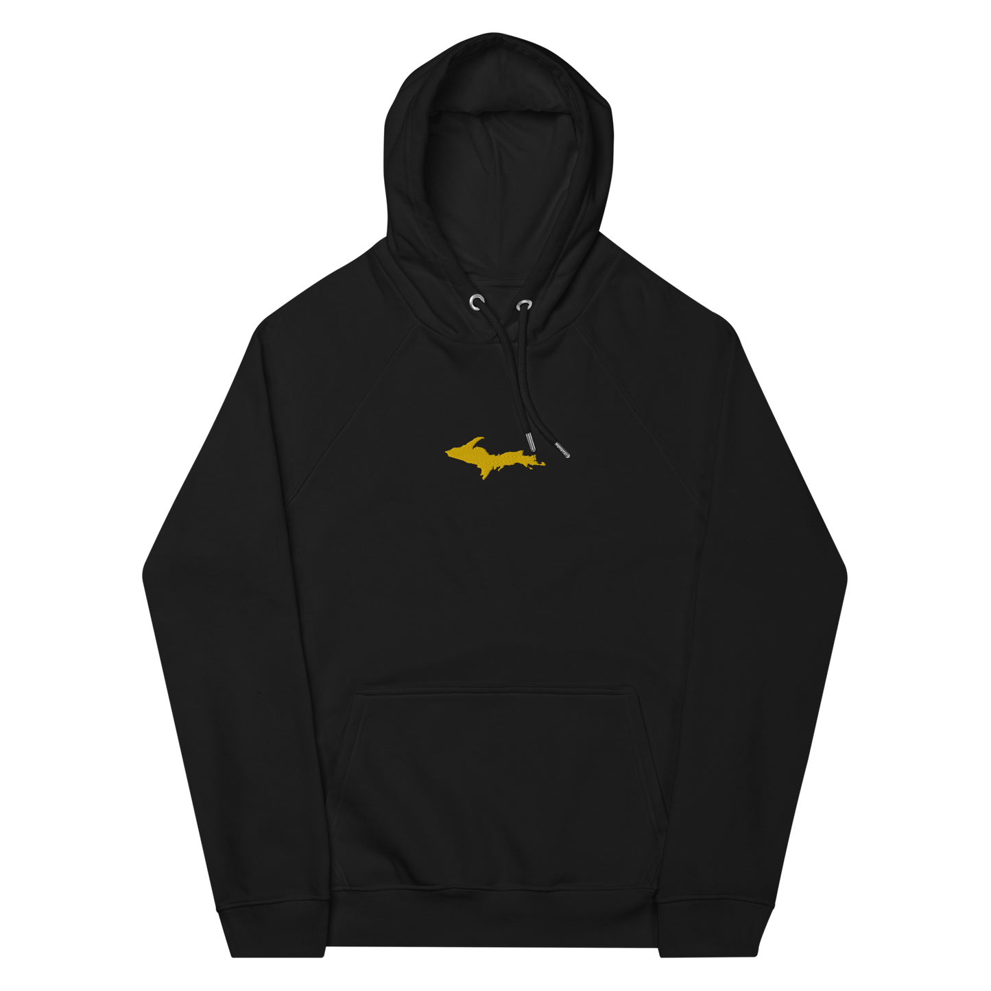 Michigan Upper Peninsula Hoodie (w/ Embroidered Gold UP Outline) | Unisex Organic