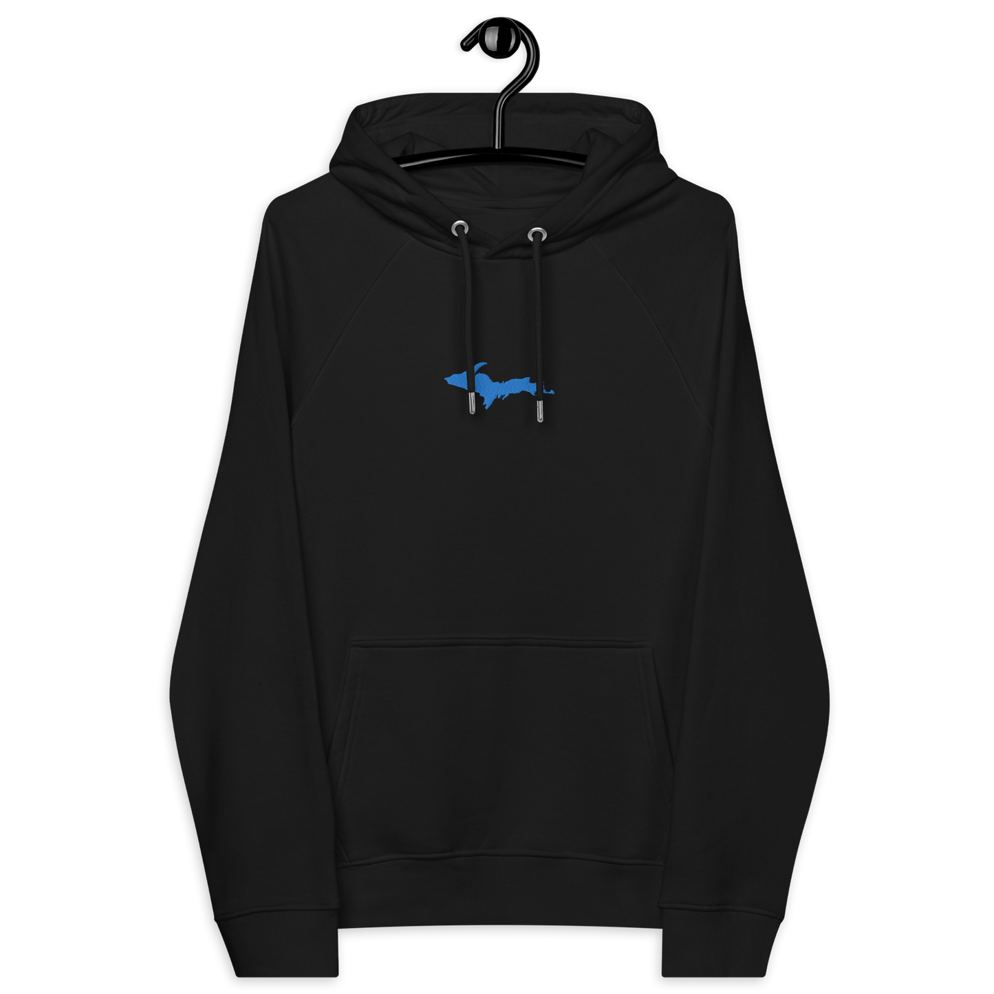 Michigan Upper Peninsula Hoodie (w/ Embroidered Azure UP Outline) | Unisex Organic