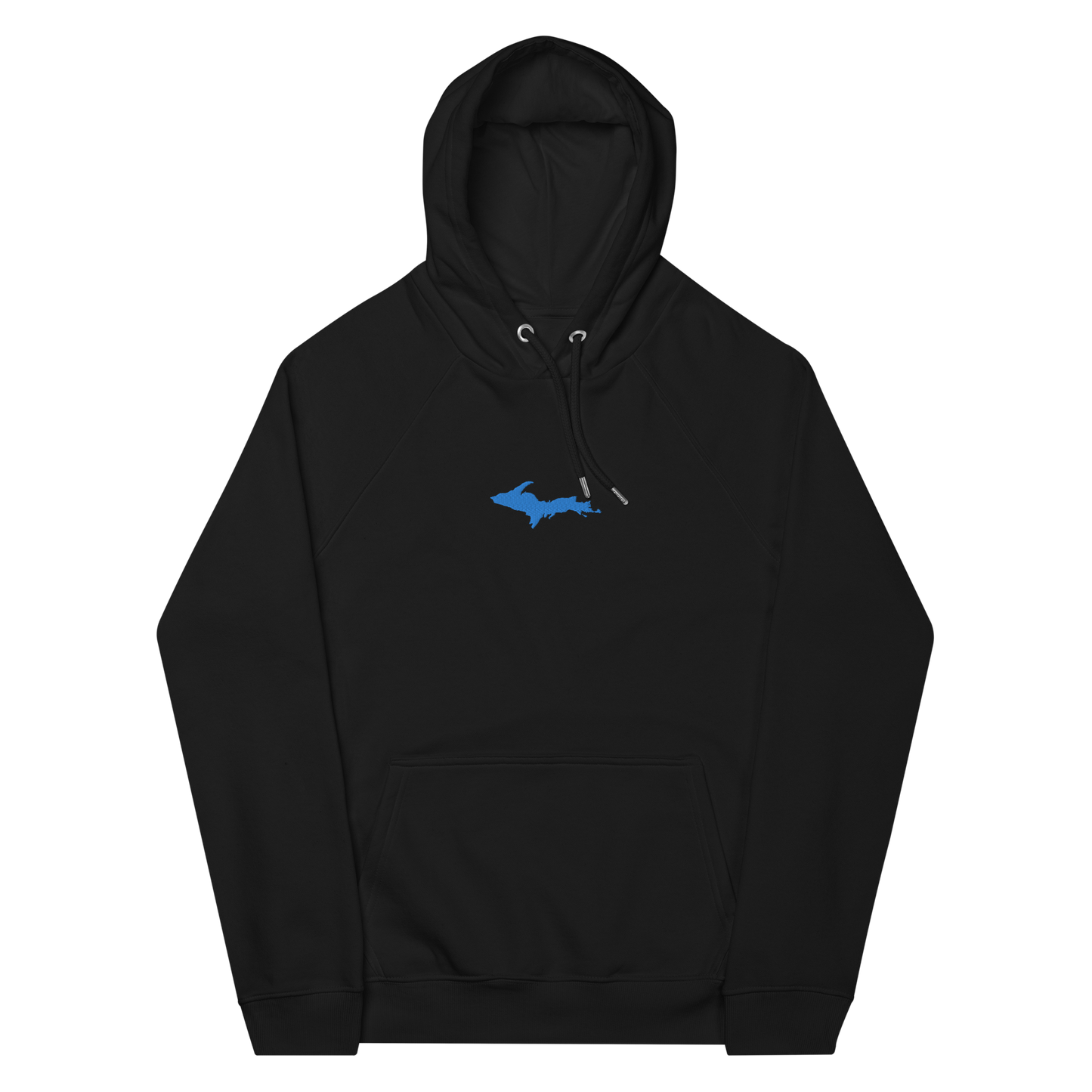 Michigan Upper Peninsula Hoodie (w/ Embroidered Azure UP Outline) | Unisex Organic