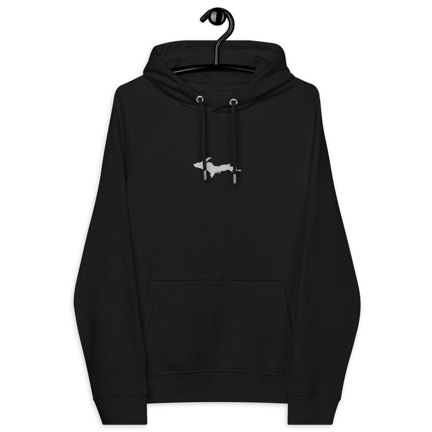 Michigan Upper Peninsula Hoodie (w/ Embroidered UP Outline) | Unisex Organic