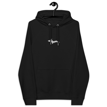 Michigan Upper Peninsula Hoodie (w/ Embroidered UP Outline) | Unisex Organic