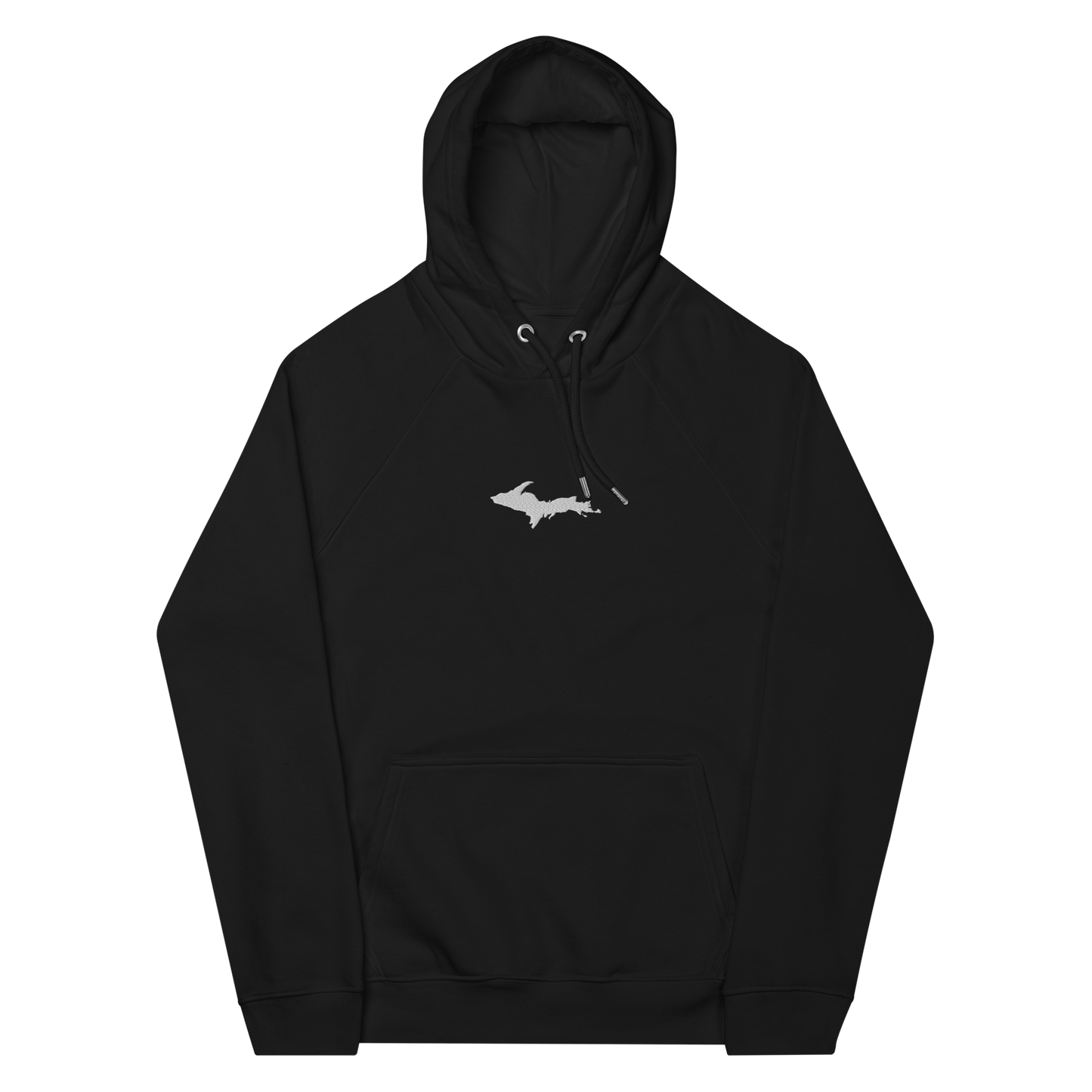 Michigan Upper Peninsula Hoodie (w/ Embroidered UP Outline) | Unisex Organic