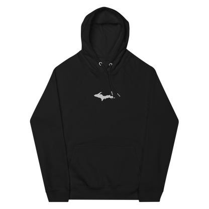 Michigan Upper Peninsula Hoodie (w/ Embroidered UP Outline) | Unisex Organic