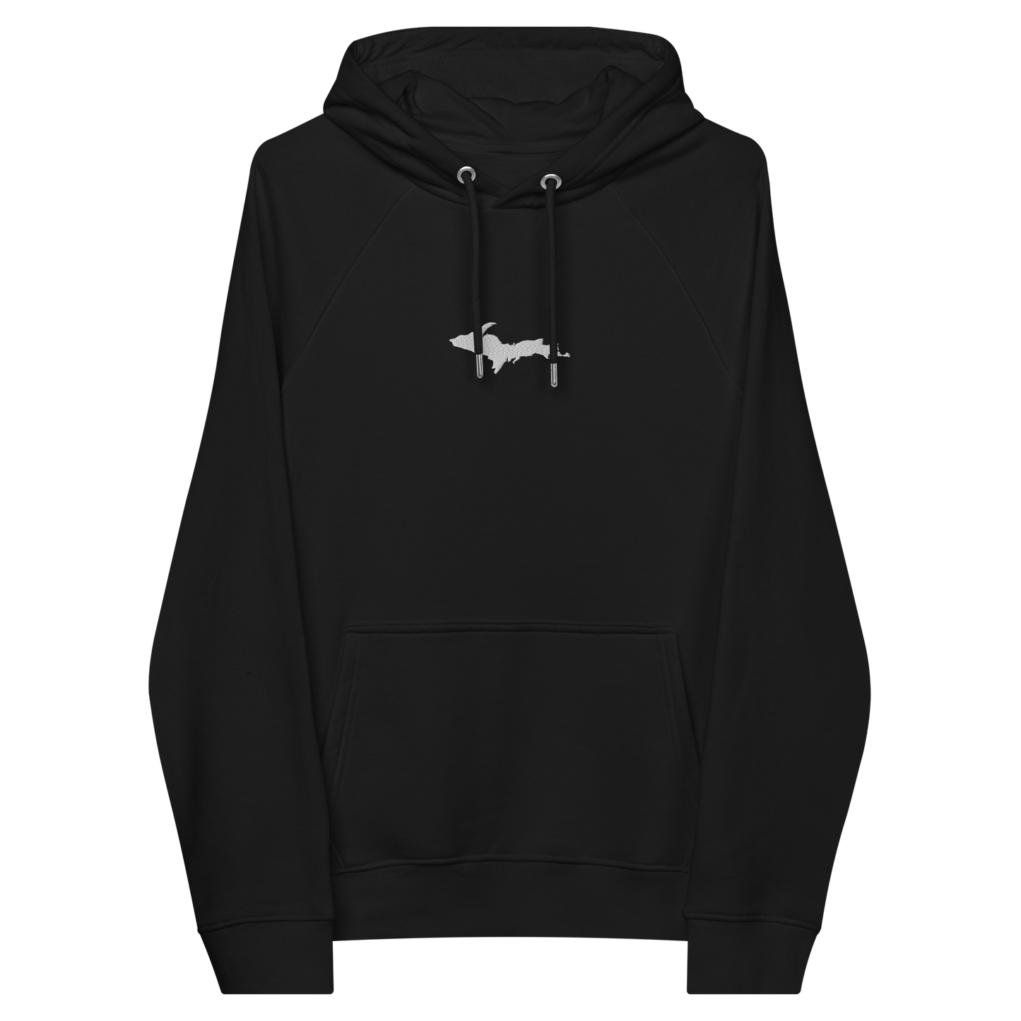 Michigan Upper Peninsula Hoodie (w/ Embroidered UP Outline) | Unisex Organic