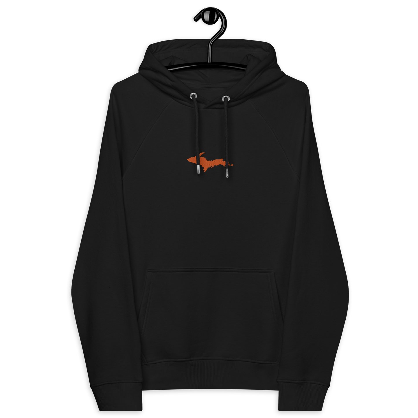 Michigan Upper Peninsula Hoodie (w/ Embroidered Orange UP Outline) | Unisex Organic