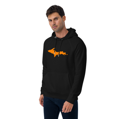 Michigan Upper Peninsula Hoodie (w/ Orange UP Outline) | Unisex Organic