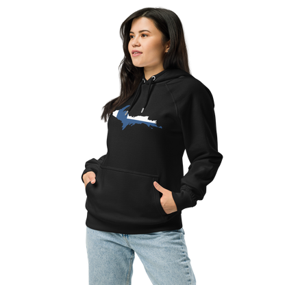 Michigan Upper Peninsula Hoodie (w/ UP Finland Flag Outline) | Unisex Organic