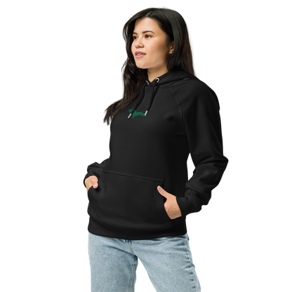 Michigan Upper Peninsula Hoodie (w/ Embroidered Green UP Outline) | Unisex Organic