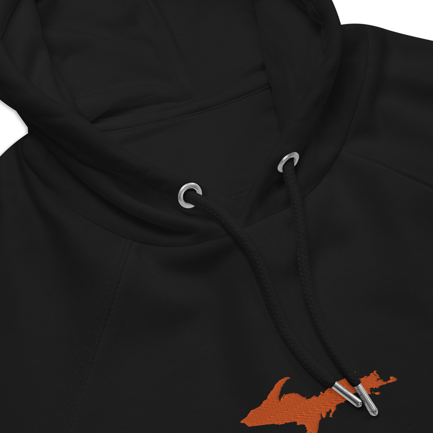 Michigan Upper Peninsula Hoodie (w/ Embroidered Orange UP Outline) | Unisex Organic