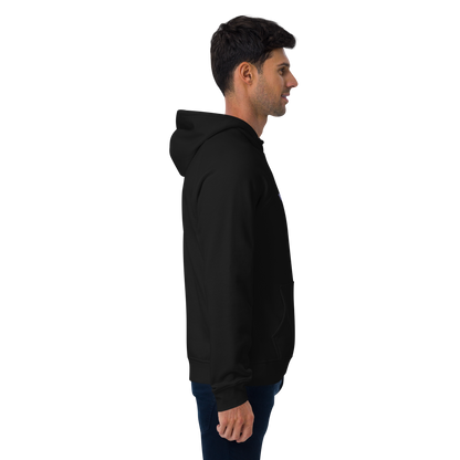 Michigan Upper Peninsula Hoodie (w/ MI USA Flag Outline) | Unisex Organic