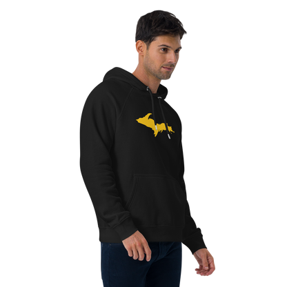 Michigan Upper Peninsula Hoodie (w/ Gold UP Outline) | Unisex Organic