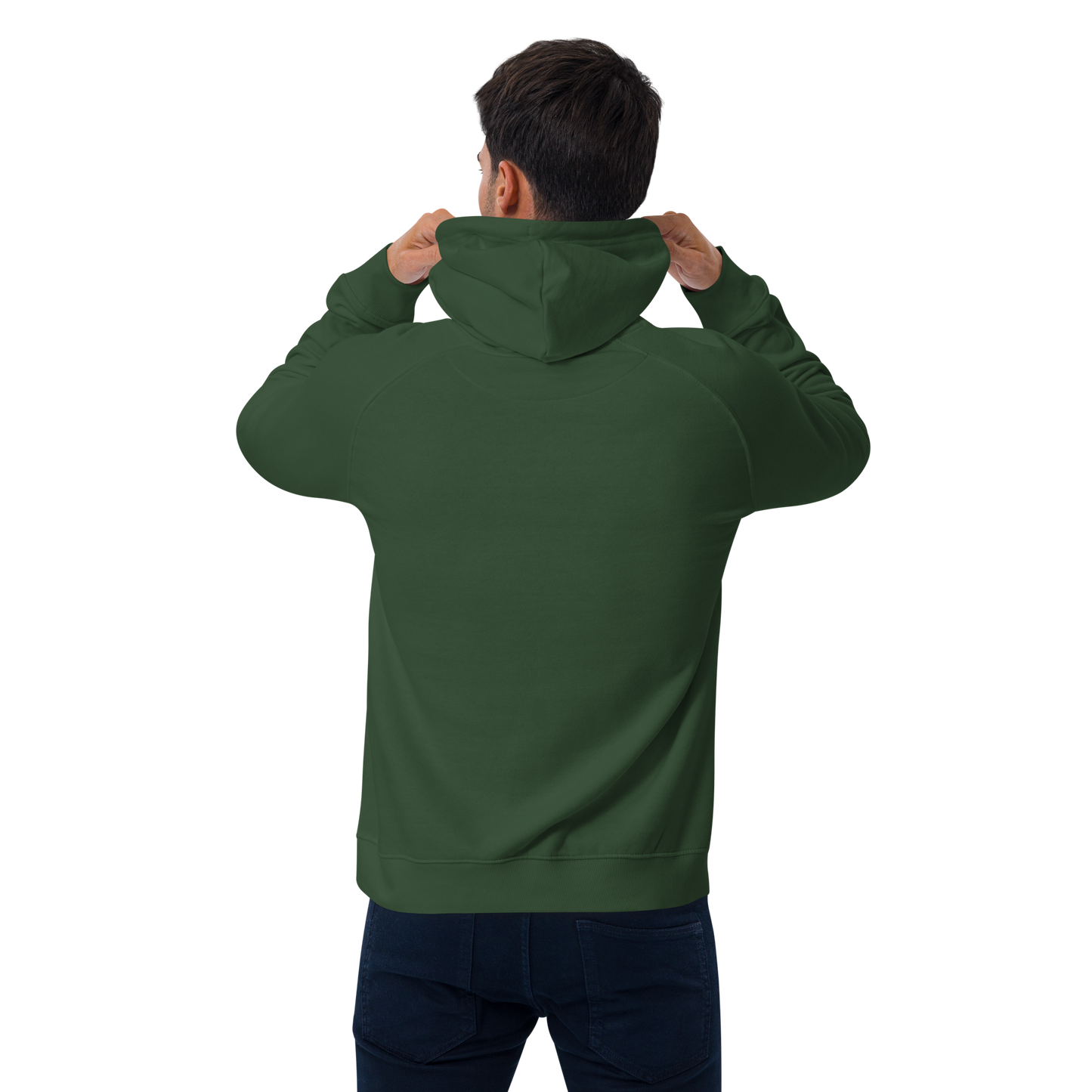 Michigan Upper Peninsula Hoodie (w/ Green UP Outline) | Organic Unisex